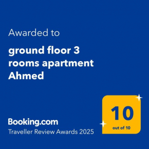 ground floor 3 rooms apartment Ahmed